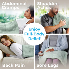 Pure Enrichment WeightedWarmth's microplush fabric adds soft, luxurious touch