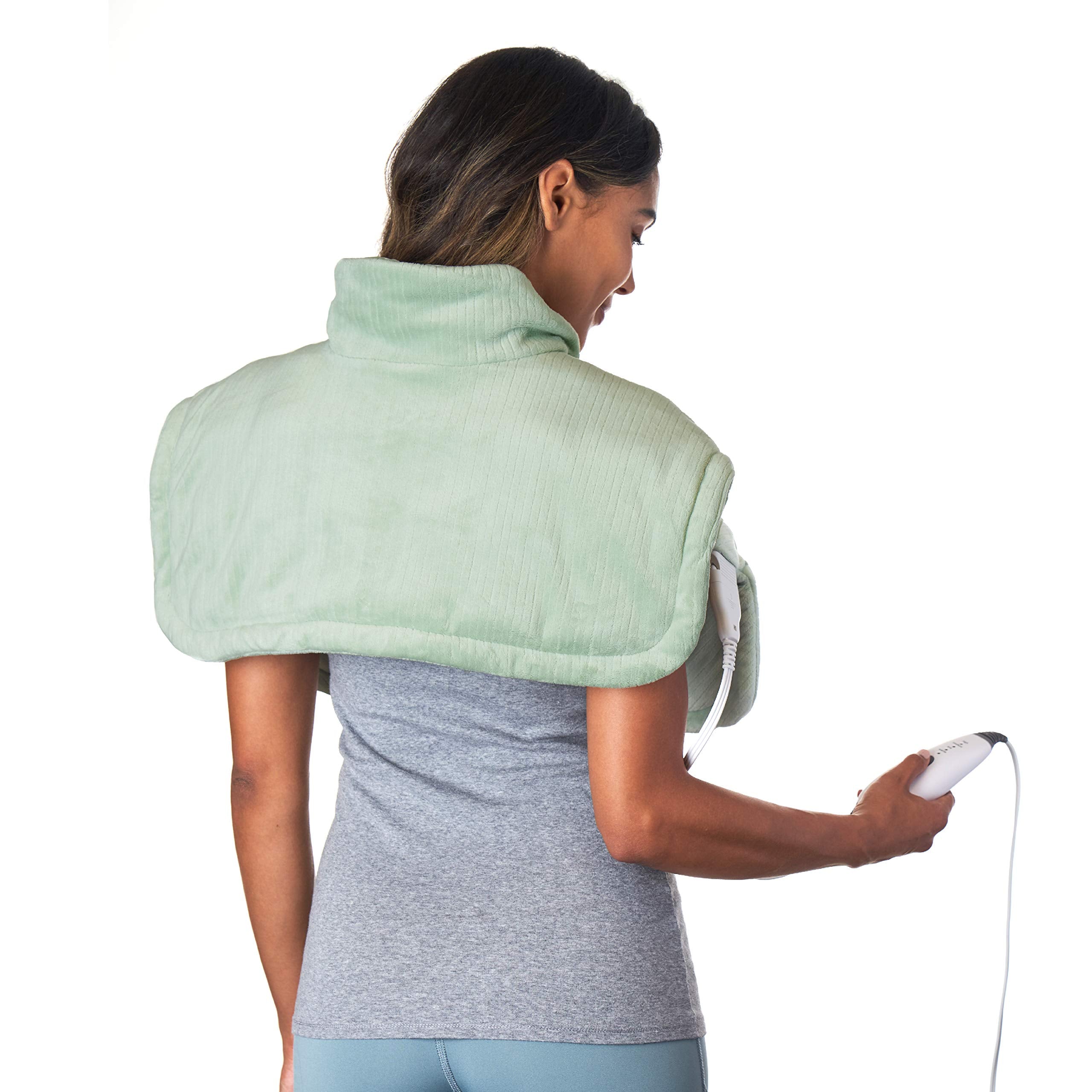 Pure Enrichment WeightedWarmth neck-shoulder heating pad offers soothing warmth