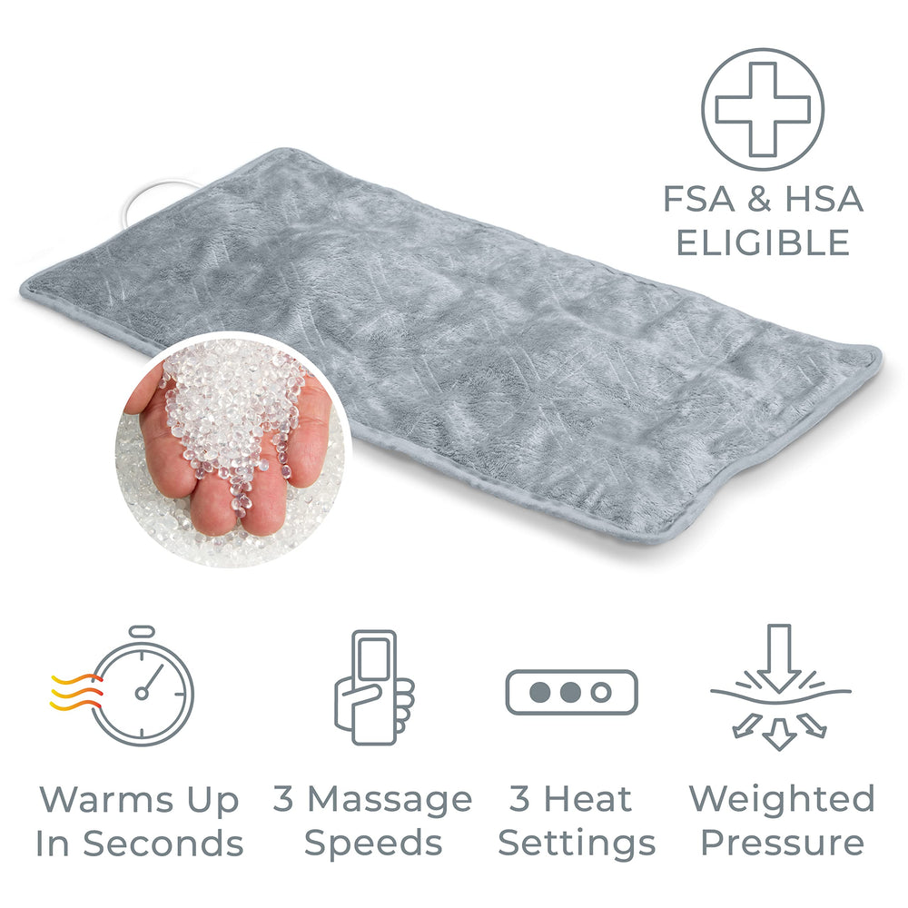 Pure Enrichment WeightedWarmth in shoulder use for targeted relief.