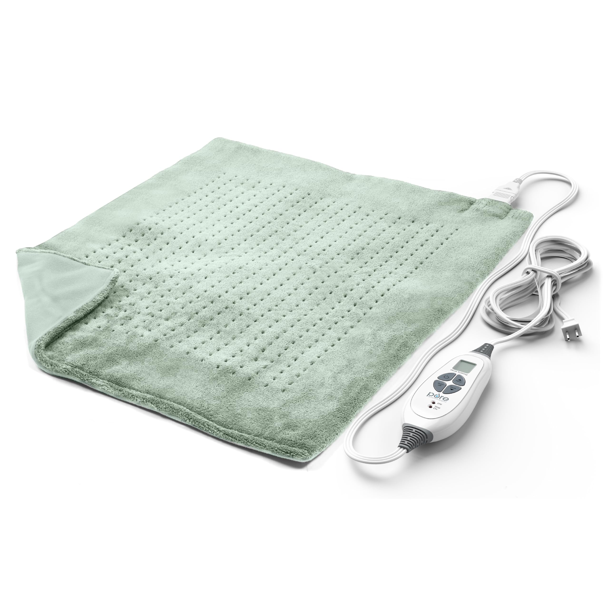 Pure Enrichment WeightedWarmth pad offering extra-wide coverage for back and shoulders with relaxing heat