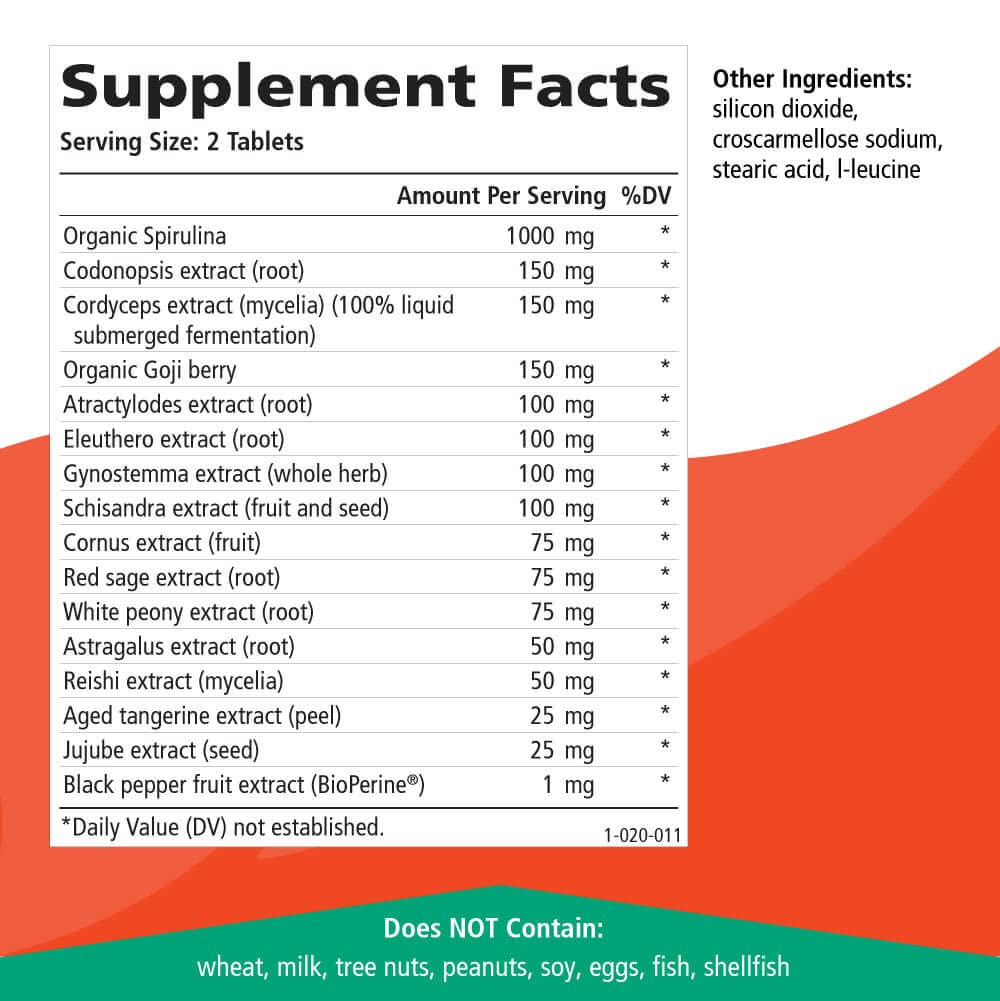 EnergyPlus bottle open with tablet ready for daily routine.