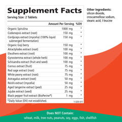EnergyPlus bottle open with tablet ready for daily routine.