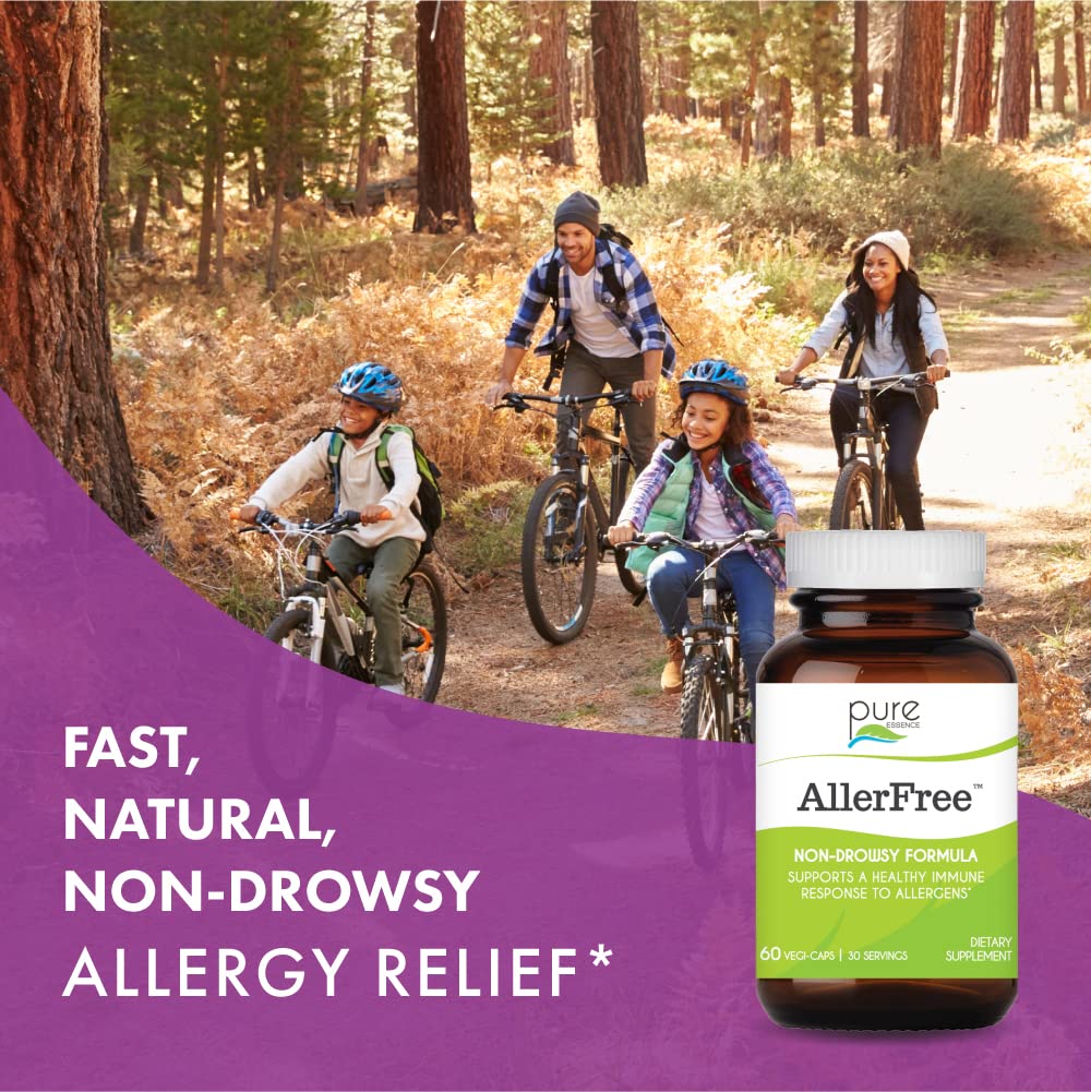 Label detail showing ingredients like amylase and protease enzymes supporting allergic responses.