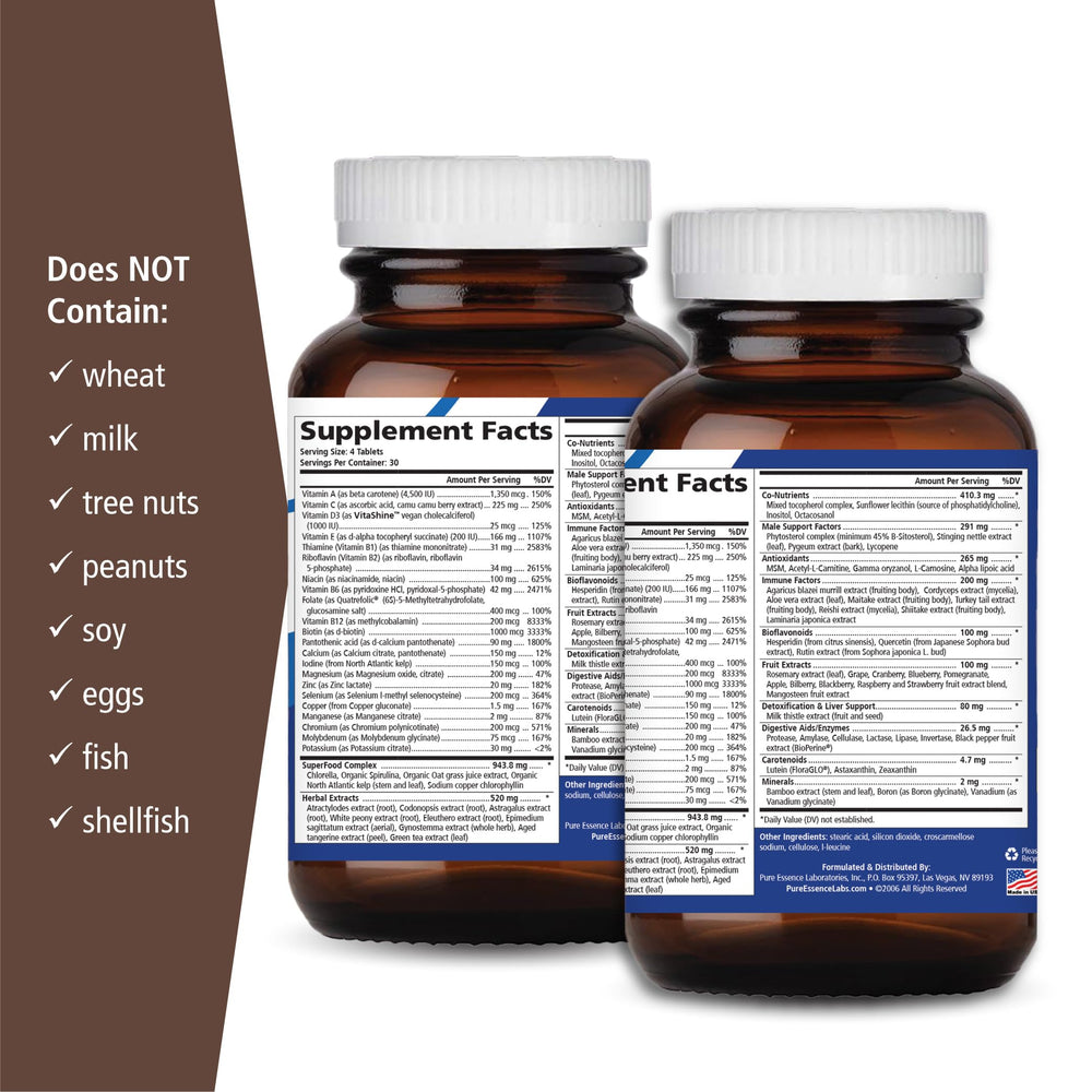 Longevity capsules closeup for easy daily nutrient intake from Pure Essence Labs