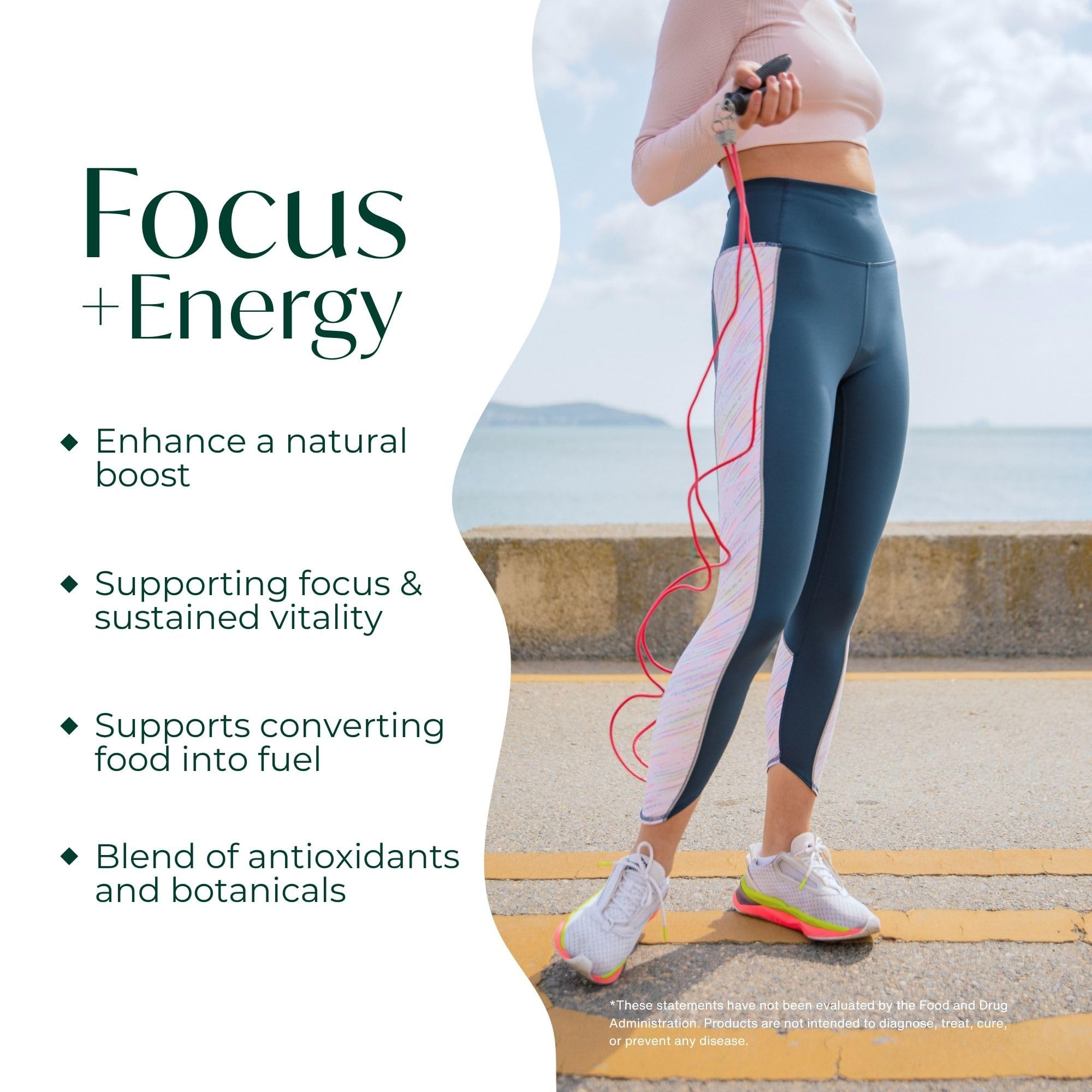 PURE Focus Energy botanicals ingredients blend emphasizes antioxidant support during workouts