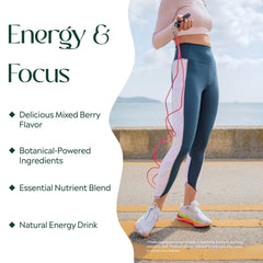Prepared PURE Focus Energy glass shows vibrant Mixed Berry color
