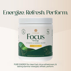 PURE Focus + Energy lemon green tea icon signals antioxidants