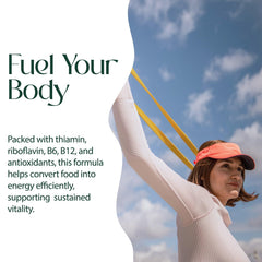 PURE Focus + Energy lemon ingredients panel highlights vitamins and botanicals