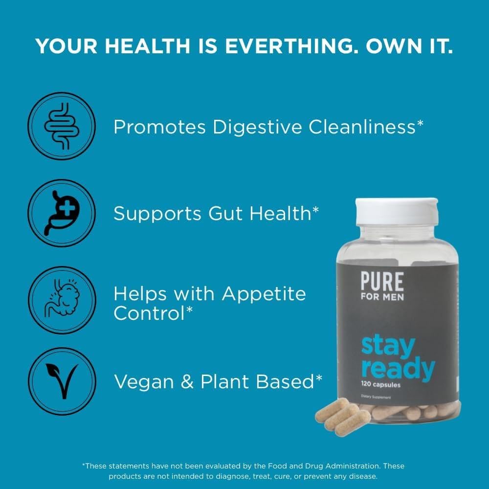 Flaxseeds feature in Pure for Men Stay Ready Fiber for fiber and antioxidants