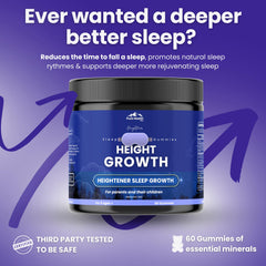 Pure Health Max Heightener adult-chewing-gummy moment for easier bedtime supplement.