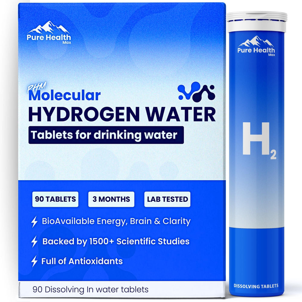 Pure Health Max PHM hydrogen tubes ready for refreshingly quick hydration