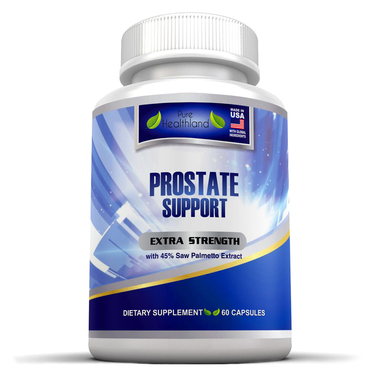 Pure Healthland Prostate supplement with saw palmetto for daily balance.