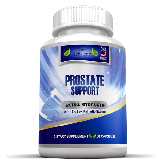 Pure Healthland Prostate supplement with saw palmetto for daily balance.