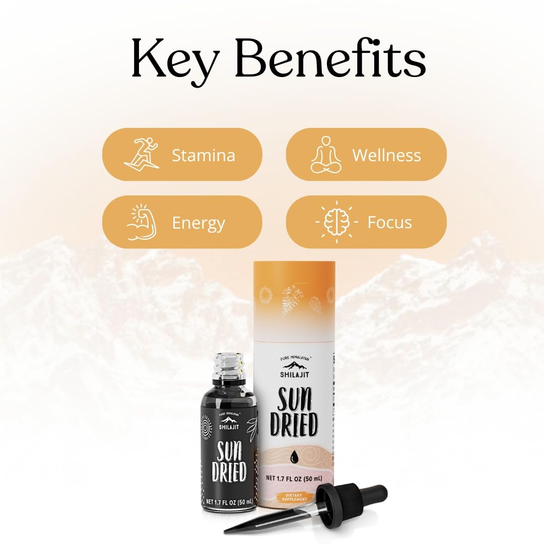 Pure Himalayan Shilajit drops pipette enables precise daily dosing.