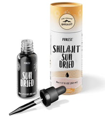 Pure Himalayan Shilajit sun-dried drops bottle for easy dosing and daily wellness.
