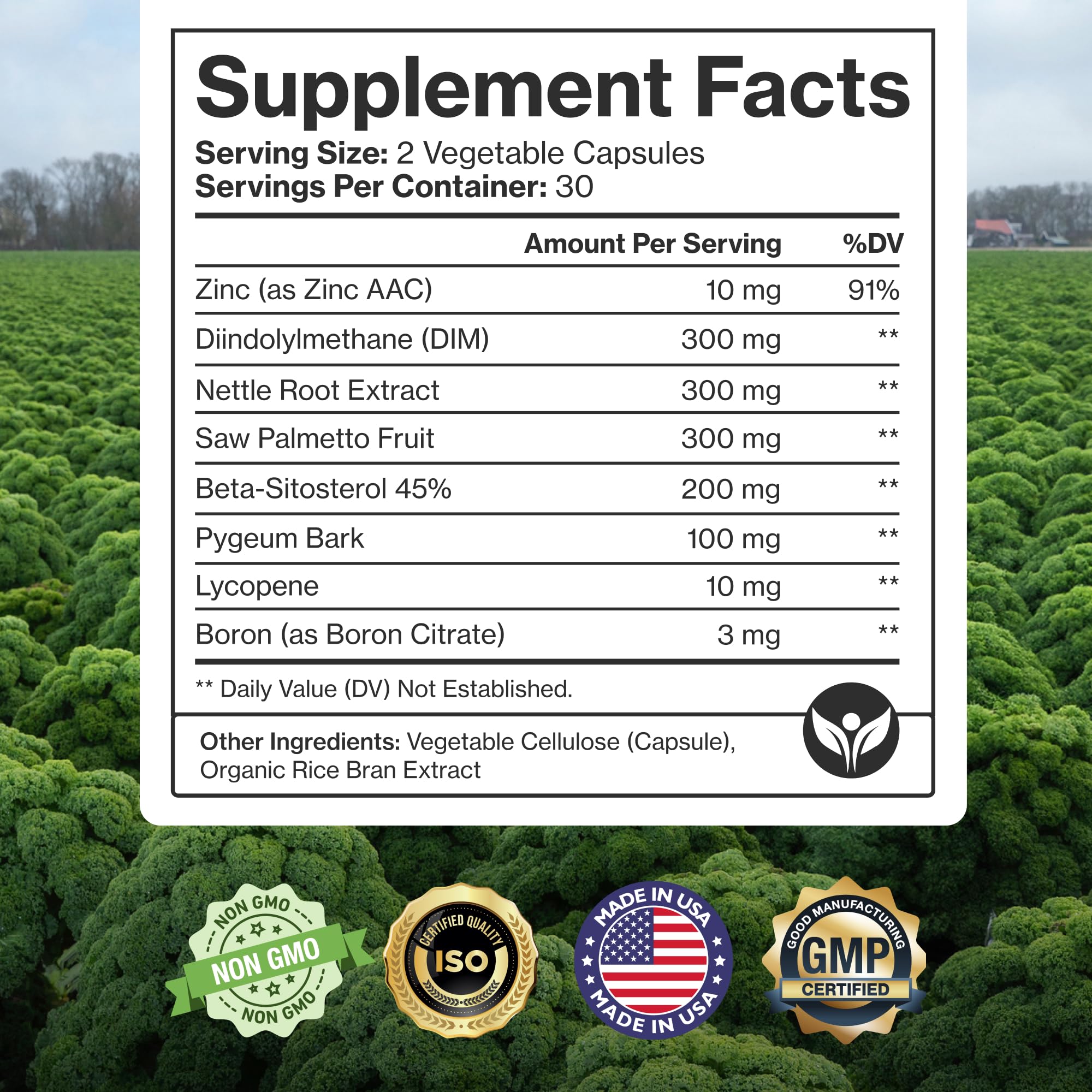 Nettle root capsule from Pure Micronutrients blend highlighting natural support