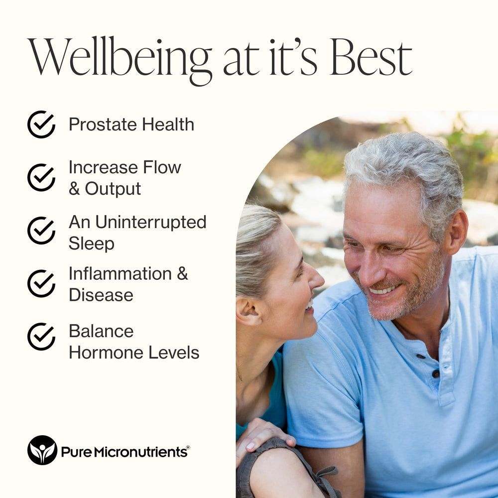 Pure Micronutrients Prostate Health ingredients label close-up for transparency