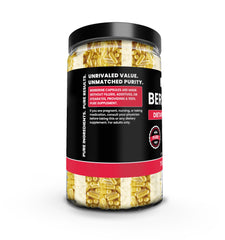 PURE ORIGINAL INGREDIENTS Berberine bottle with glass suggests easy daily ritual