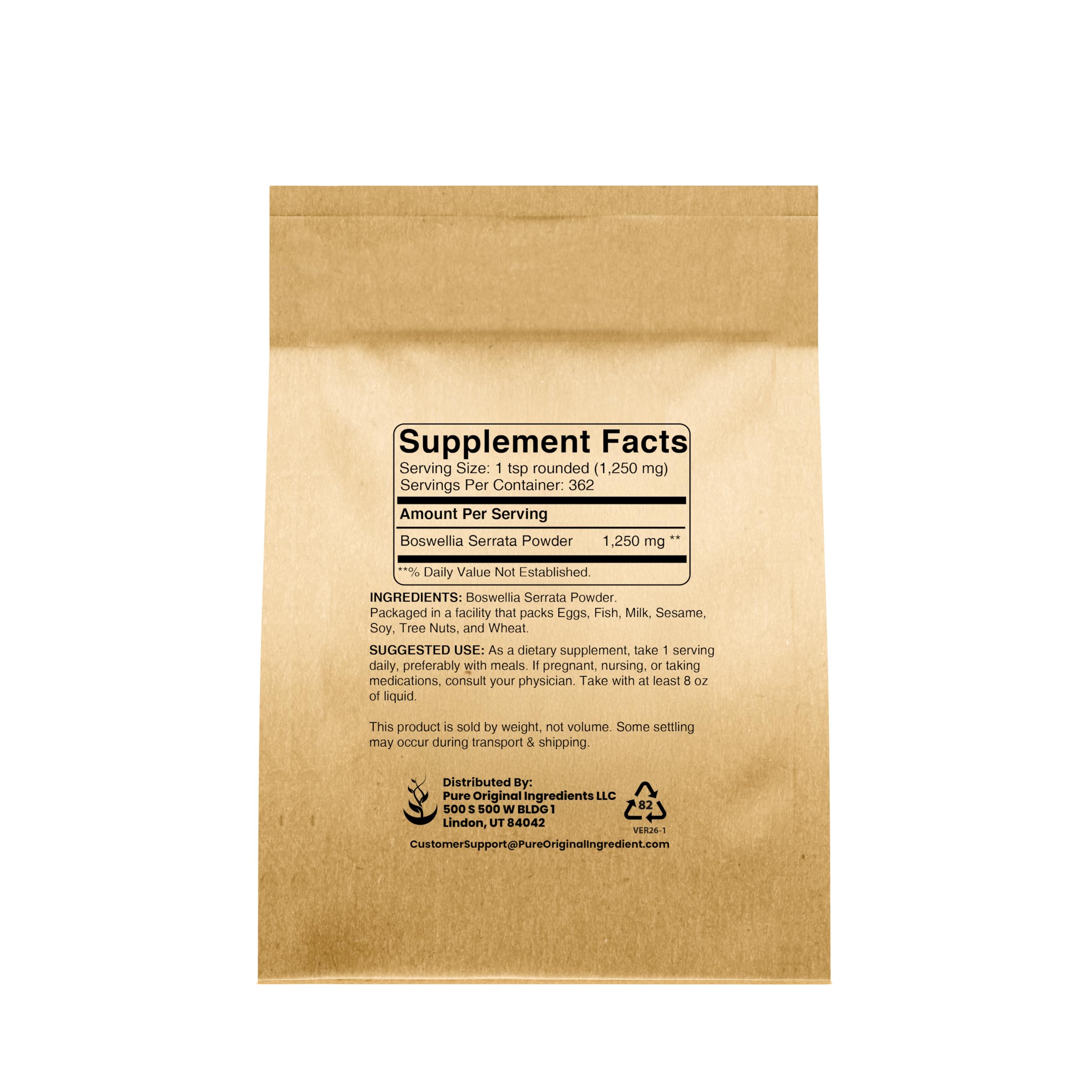 Boswellia Serrata extract close up jar highlighting pure powder for supplements.