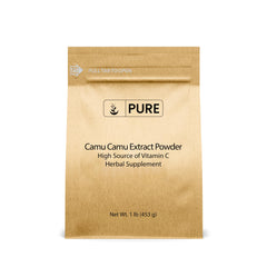 Pure Original Ingredients Camu Camu powder packaging shows pure formula for daily use.