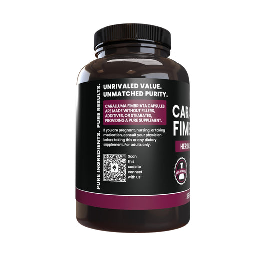 Caralluma Fimbriata capsules from Pure Original Ingredients for simple, additive-free daily supplementation