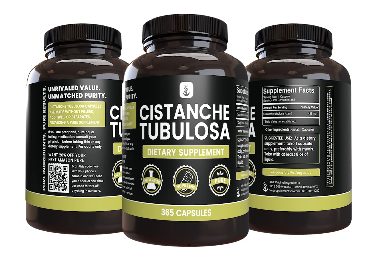 Pure Original Ingredients Cistanche Tubulosa desert plant visual evokes natural wellness ingredients.