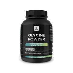 Pure Original Ingredients Glycine powder in bulk packaging for easy storage.