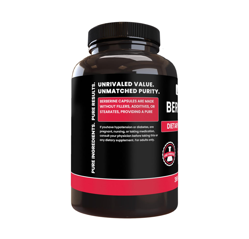 PURE ORIGINAL INGREDIENTS Goldenseal berberine origin label confirms natural sourcing.