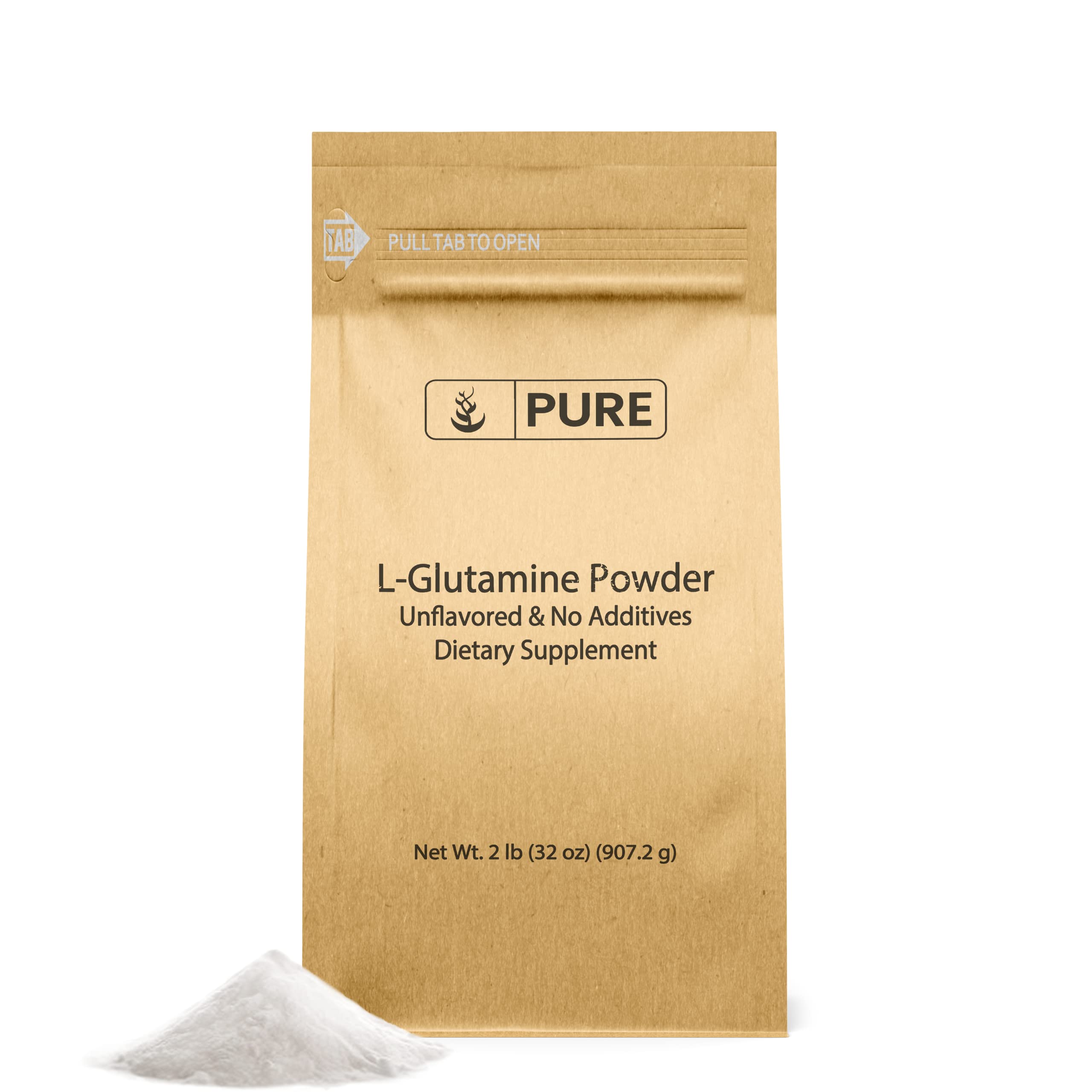 Pure Original Ingredients L-Glutamine powder tub for a pure single-ingredient amino acid supplement.