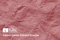 Pure Original Ingredients lab-verified seal on Camu Camu jar.