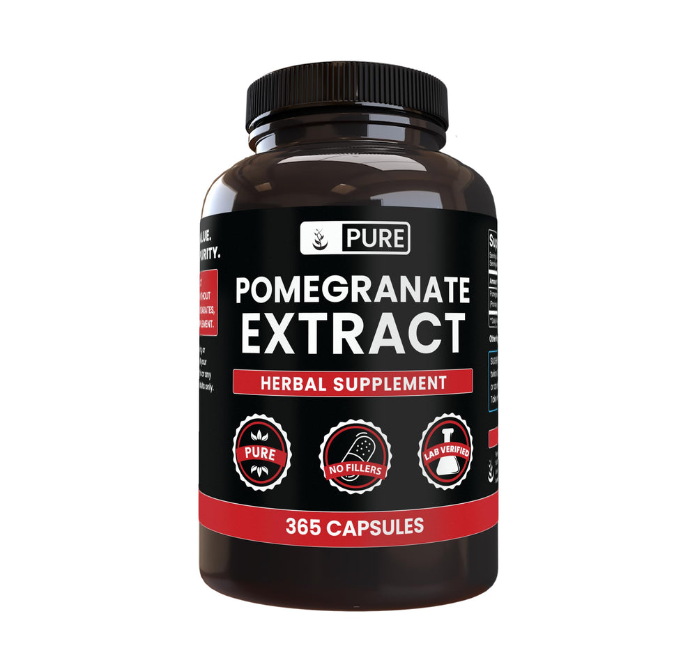 PURE ORIGINAL INGREDIENTS Pomegranate Extract bottle for daily natural antioxidant support.