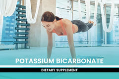 Packaging box of Pure Original Ingredients potassium bicarbonate capsules