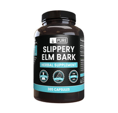 Pure Original Ingredients Slippery Elm Bark capsules promote gentle digestive support.