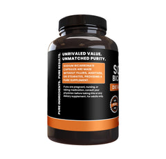Pure Original Ingredients Sodium Bicarbonate capsules pouring, convenient for daily routines.