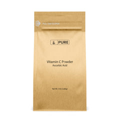 PURE ORIGINAL INGREDIENTS Vitamin C Powder bottle for easy daily use in beverages and skincare.