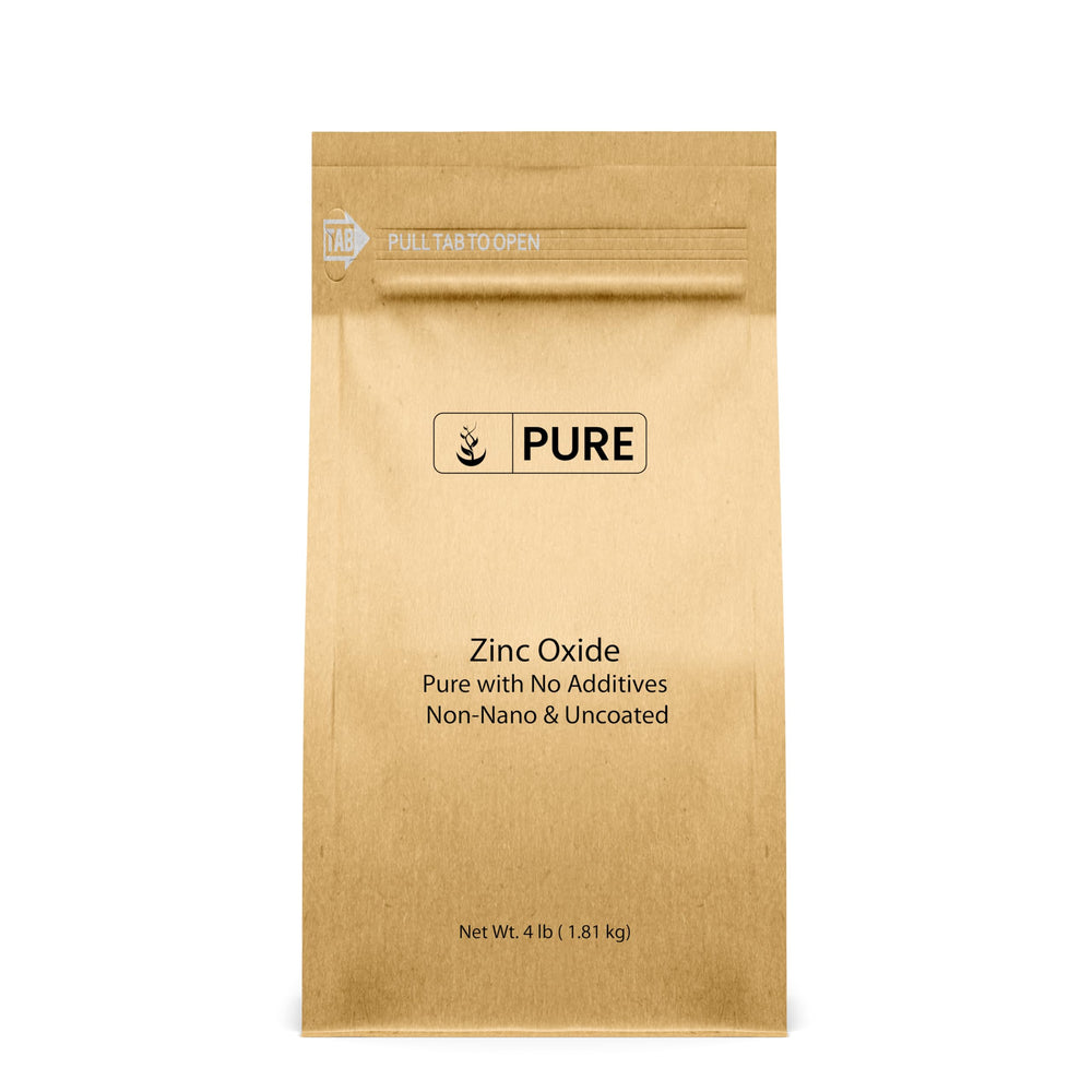 Pure Original Ingredients zinc oxide non-nano packaging close-up for clean cosmetic formulations