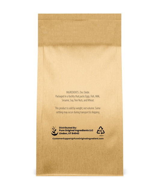 Pure Original Ingredients zinc oxide powder texture, fine and silky for DIY skincare