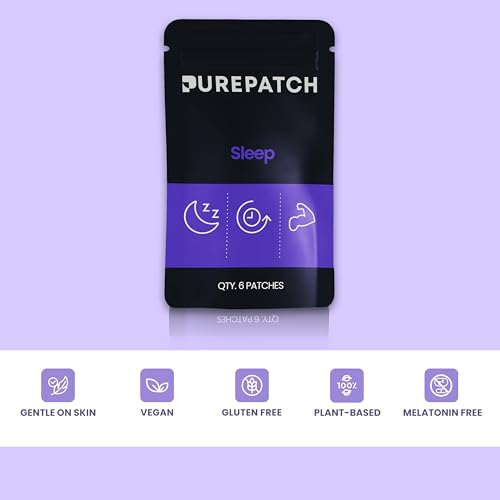 Pure Patch Sleep Patch close-up on skin with gentle adhesive.