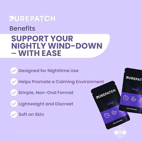 Pure Patch Sleep Patch worn overnight, water-resistant and discreet.