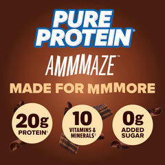 AMMMAZE Blackout Cake bar with crunchy topping for flavor depth.