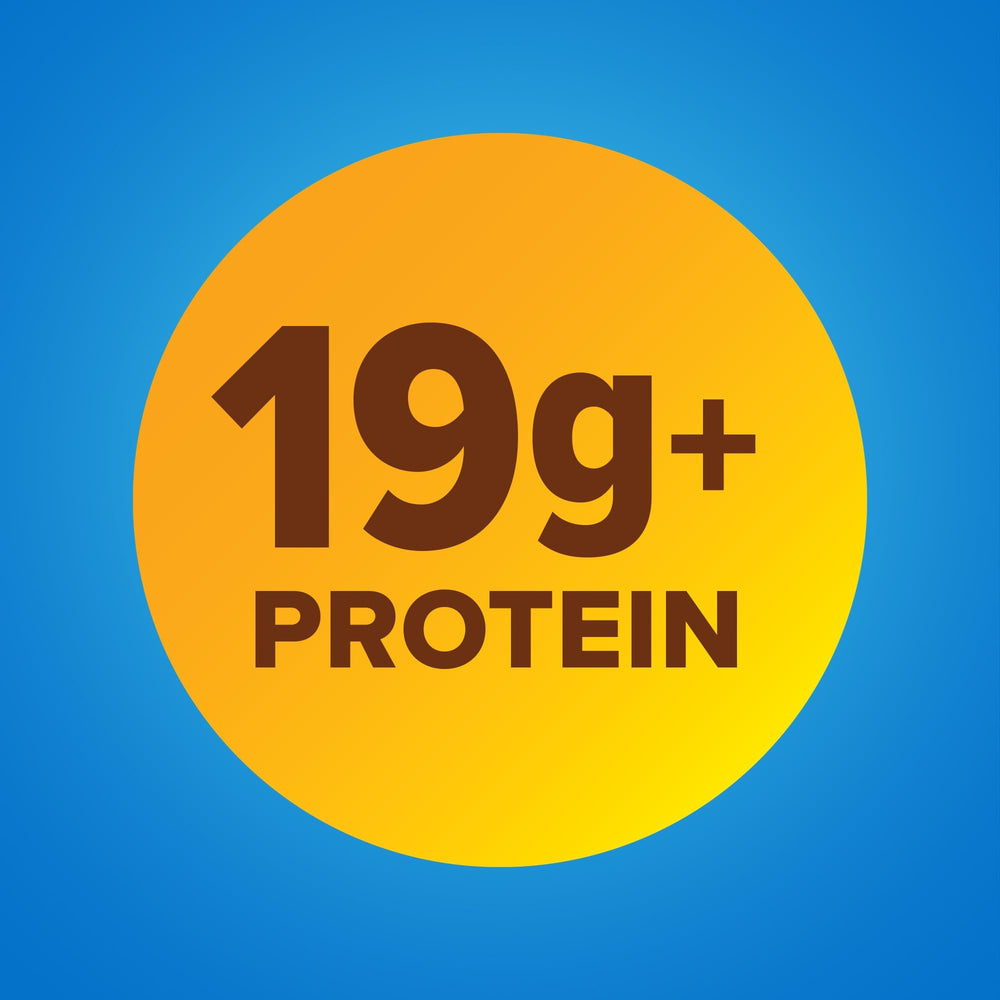 Pure Protein gluten-free bar pack image emphasizing low sugar and ready-to-eat convenience