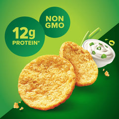 Pure Protein Popped Crisps show 12g protein per bag for satisfying snacking.
