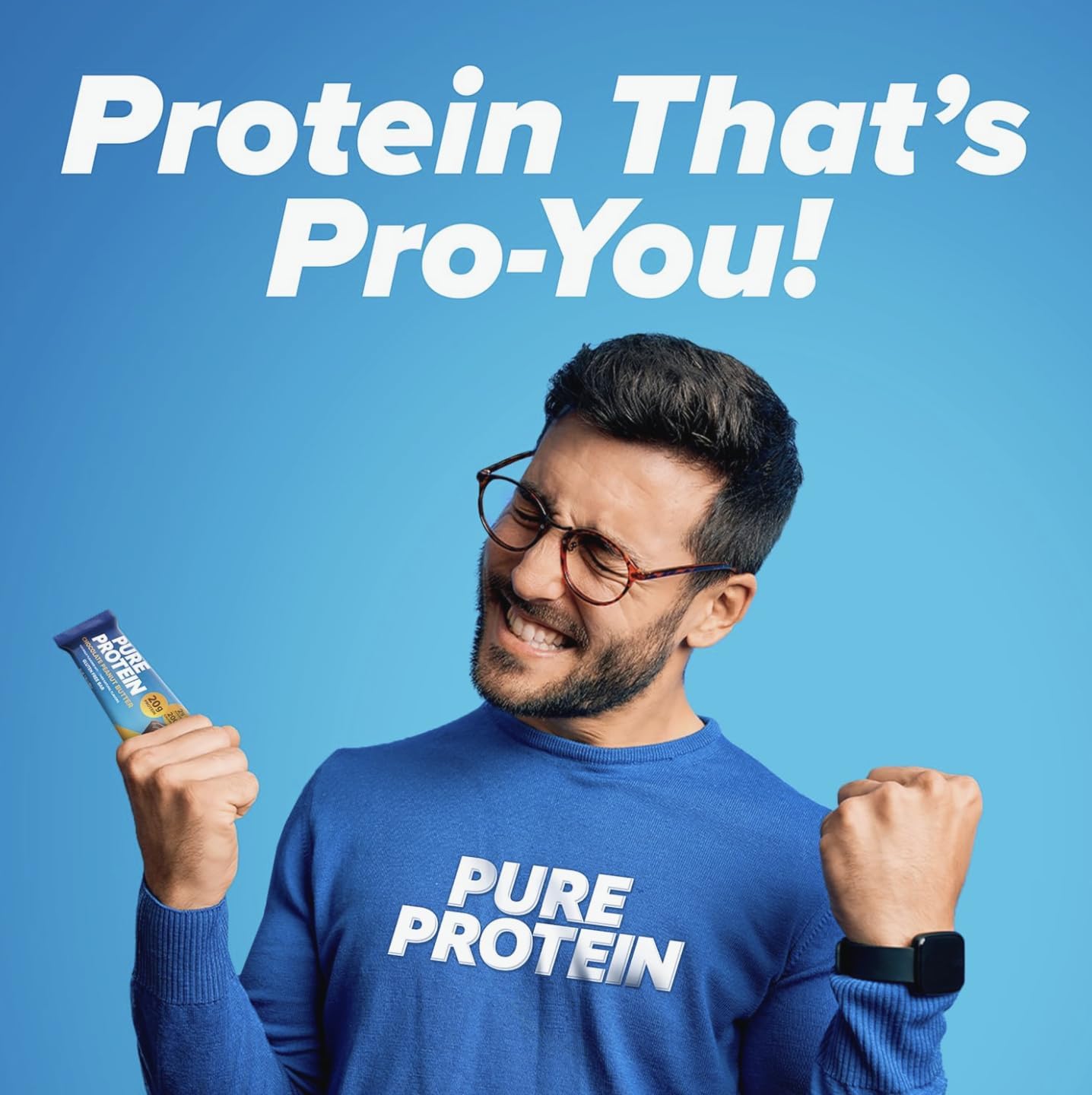 Pure Protein pre- and post-workout fuel concept image suggesting performance support