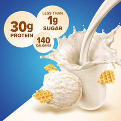 12-pack of Pure Protein Vanilla Shake on display for on-the-go nutrition.