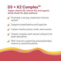 Pure Synergy D3 K2 highlighting algae-derived D3 and vegan K2