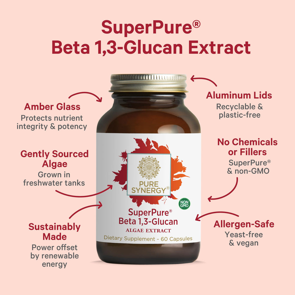 PURE SYNERGY immune support graphic hints at cellular communication