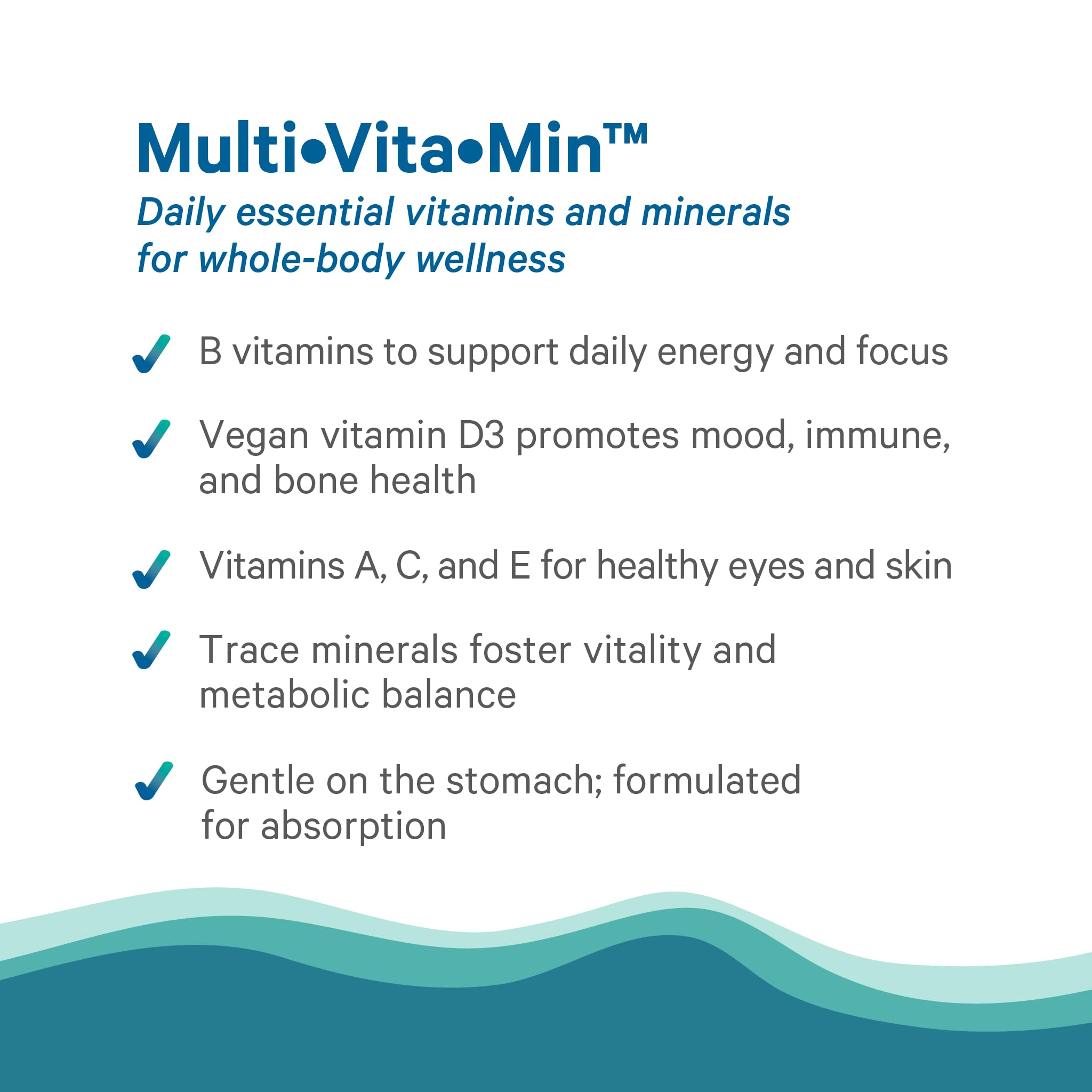 PURE SYNERGY Multi-Vita-Min vegan non-GMO certification icon on packaging
