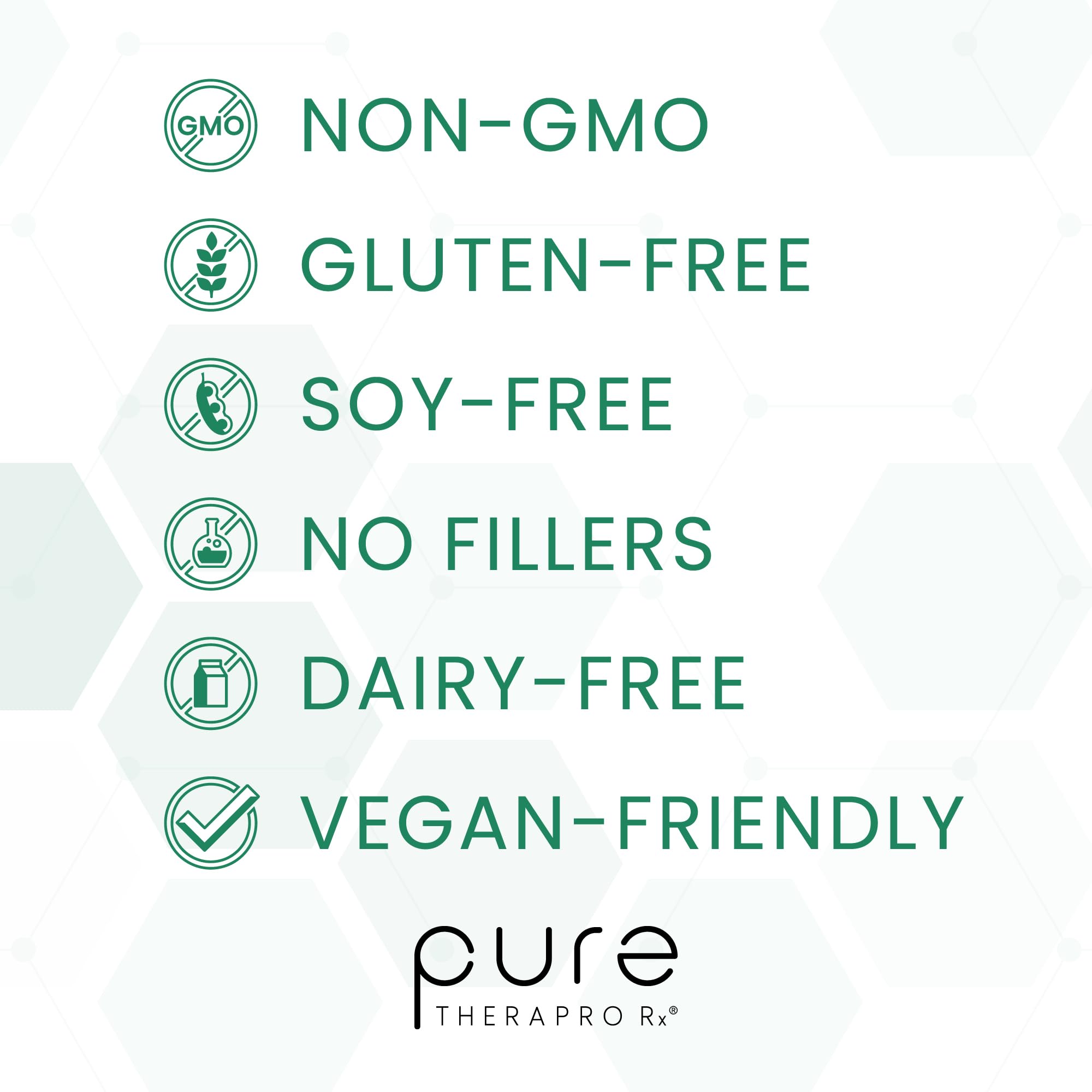 No fillers badge on Pure Therapo Rx B12 emphasizes pure allergen‑free formula.