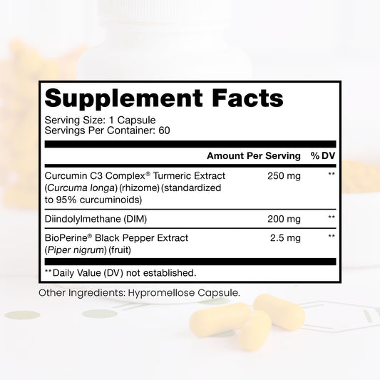 Pure Therapro Rx DIM 3+ capsules ready for plant based intake.