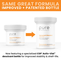 Pure Therapro Rx vegan formula highlighted with plant-based liposomes.